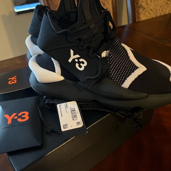 Y-3 YOHJI YAMAMOTO x ADIDAS KAIWA KNIT Sneakers Shoes BLACK/CLOUD WHITE EF2628 - Picture 10 of 13